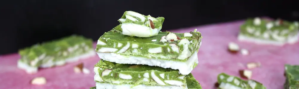 Keto Matcha Almond Squares