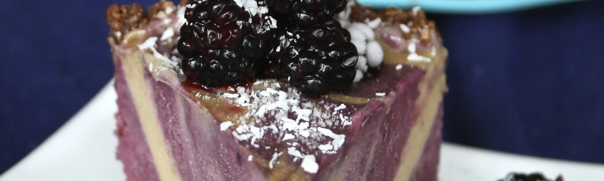 Blackberry Banana Ice Cream Cake