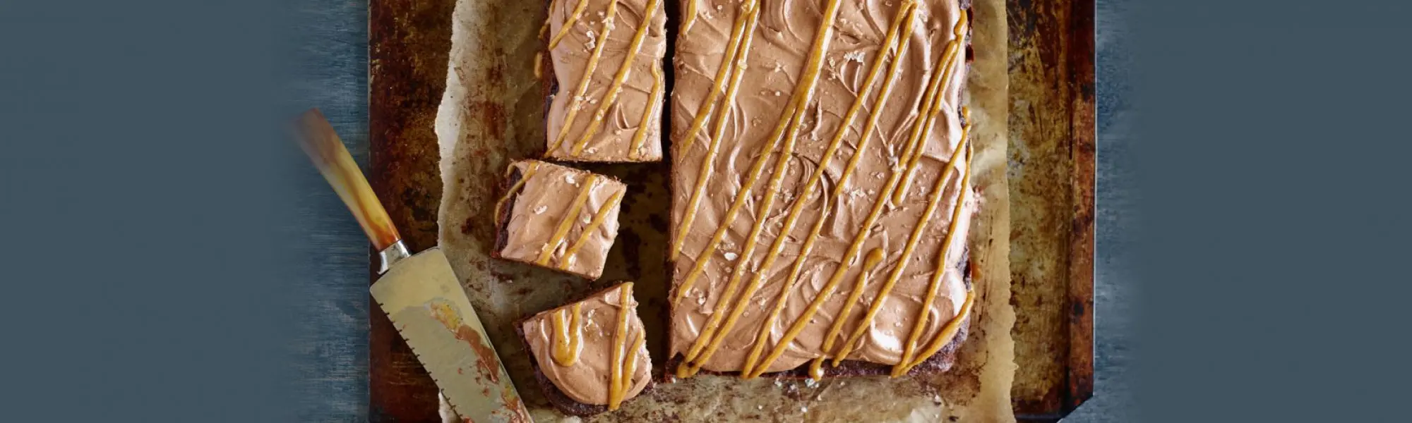 Salted Caramel Frosted Brownies